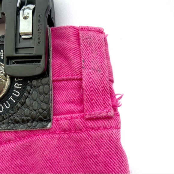 Vintage Versace Jeans Couture Bubblegum Pink High Waisted Jeans Womens Size 34 - Picture 8 of 11